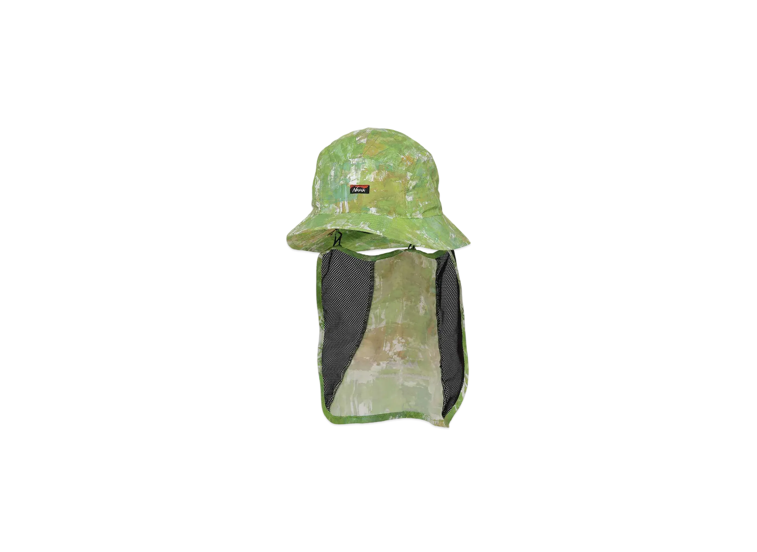 NANGA Nylon Tusser Forest Pattern Sunshade Hat "White"