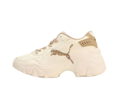 Puma Women's Pulsar Wedge Monogram "Pristine/Prairie Tan"