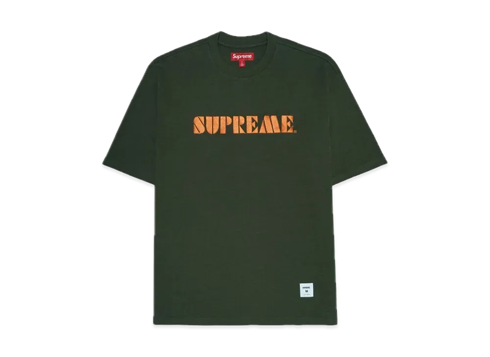 Supreme Stencil Embroidered S/S Top "Green"
