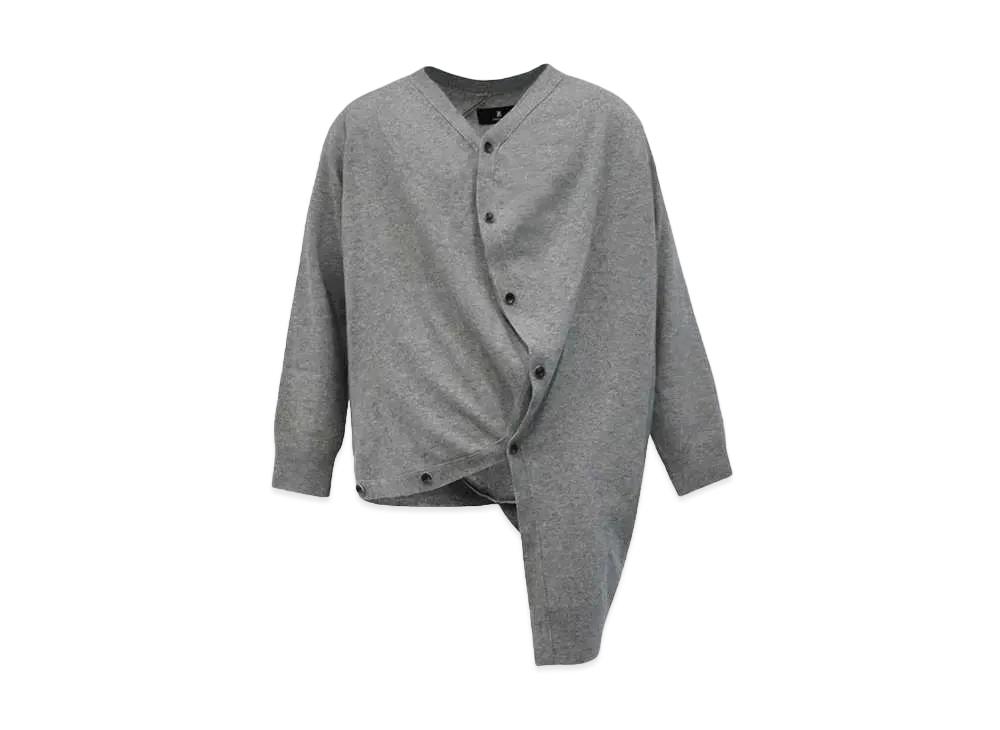 ANREALAGE Ball knit cardigan "Gray"