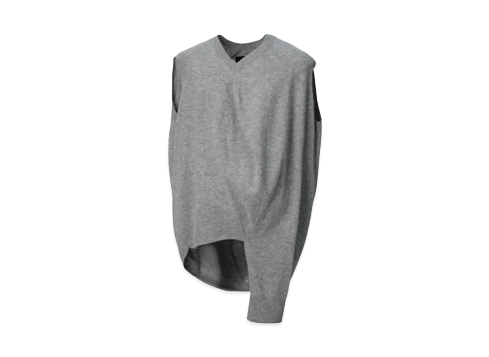 ANREALAGE Ball Knit Vest "Gray"