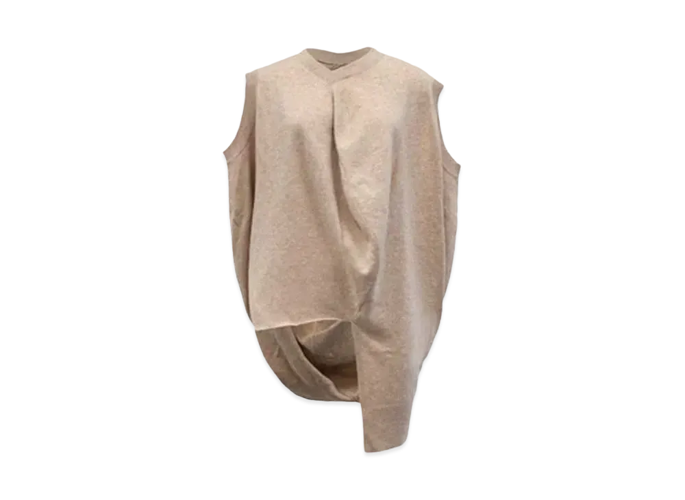 ANREALAGE Ball Knit Vest "Camel"