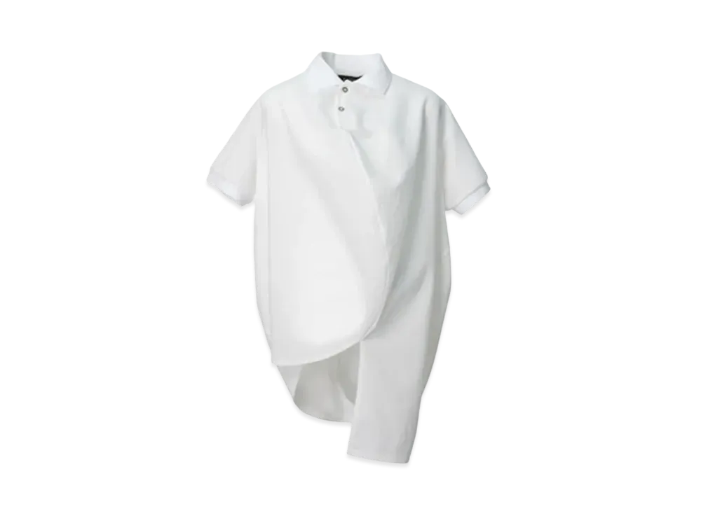 ANREALAGE Ball Polo Shirt "White"
