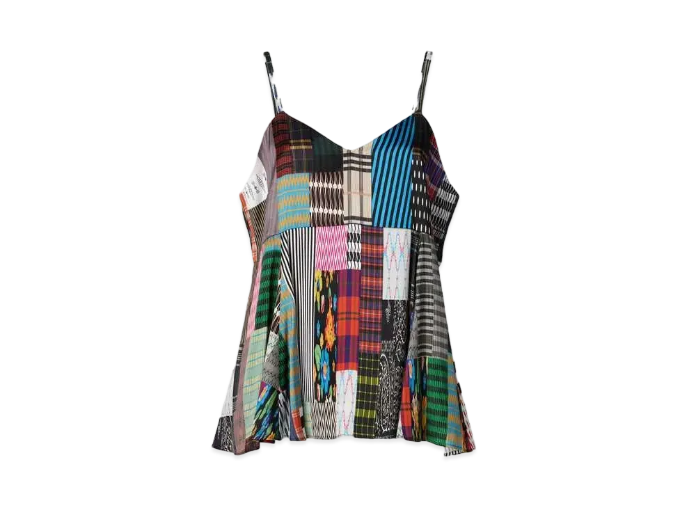 ANREALAGE Patchwork Print Camisole "Colorful"