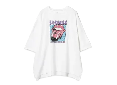 GOOD ROCK SPEED x Ray BEAMS / Exclusive Band Big Tee #1 "White"