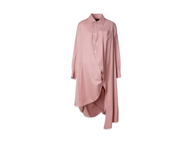 ANREALAGE Ball Rayon Shirt Dress "Pink"