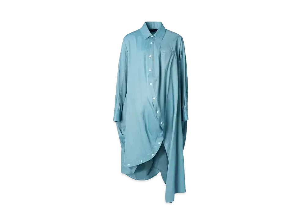 ANREALAGE Ball Rayon Shirt Dress "Sax"