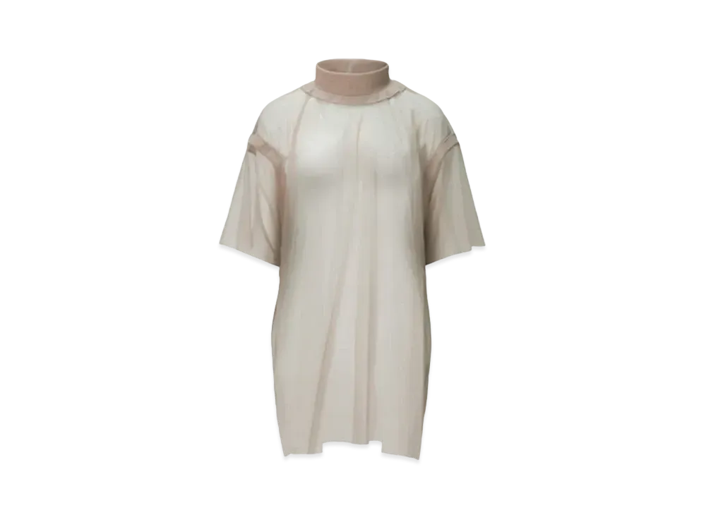ANREALAGE Invisible Mini Dress "Beige"
