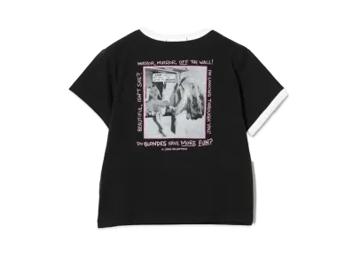 GOOD ROCK SPEED x Ray BEAMS / Exclusive JOHNHOLMSTROM Ringer Tee "Black"