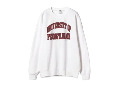 GOOD ROCK SPEED x BEAMS BOY / Exclusive College Crew Sweat 24SS "White"
