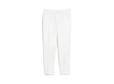 Max Mara Peño Viscose Jersey Cropped Trousers "White"