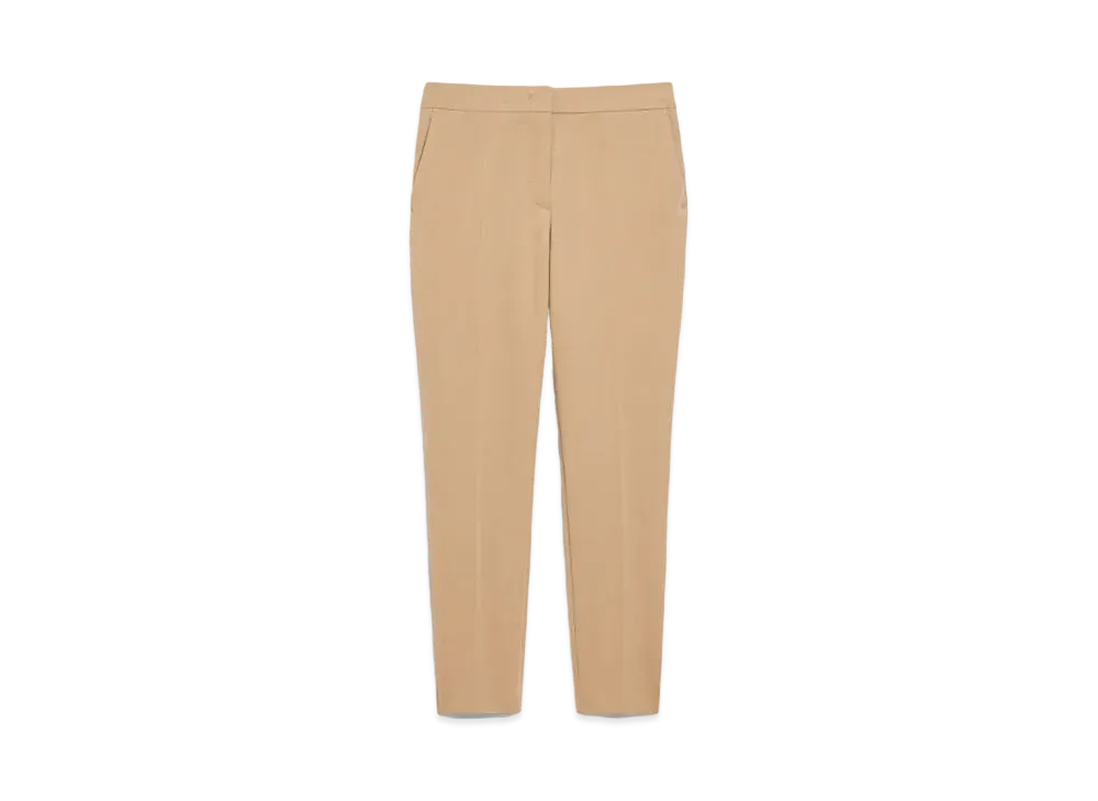 Max Mara Peño Viscose Jersey Cropped Trousers "Honey"