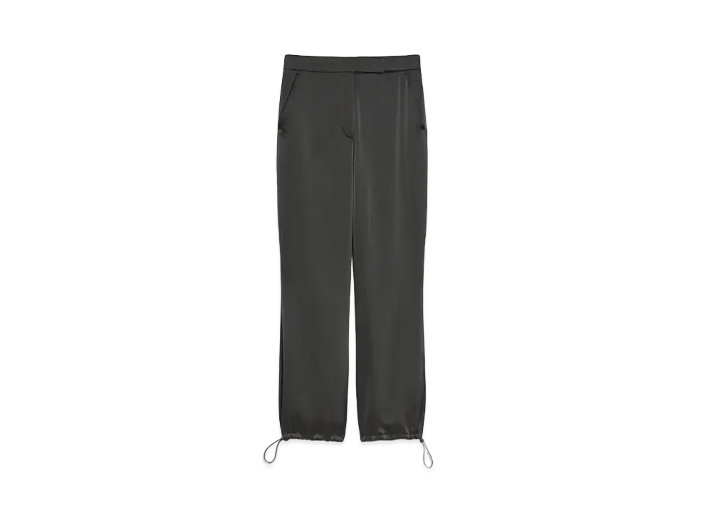 Max Mara Thai Triacetate Cady Drawstring Pants "Black"