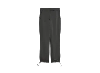 Max Mara Thai Triacetate Cady Drawstring Pants "Black"