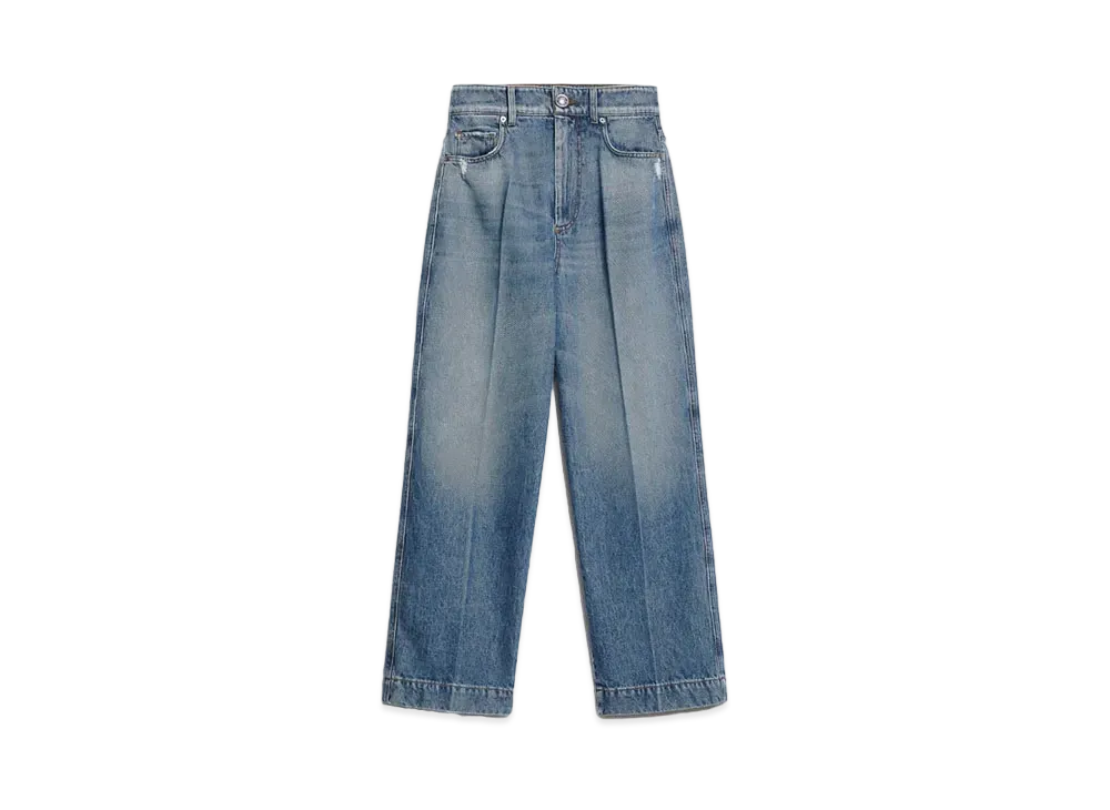Max Mara Konio High Waist Cropped Jeans "Navy"
