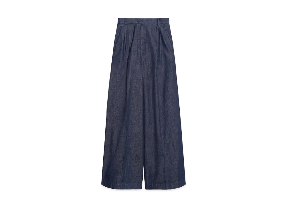 Max Mara Fuchsia Lightweight Denim Pants "Navy"