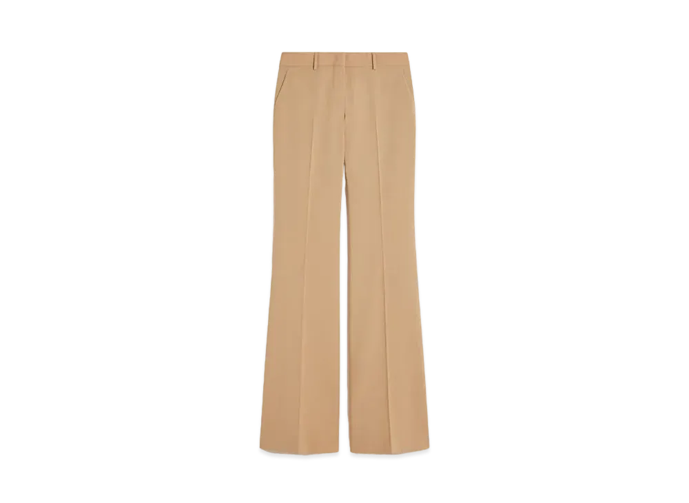 Max Mara Hangal Stretch Wool Flare Pants "Beige"