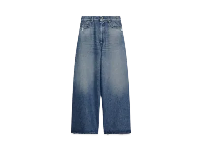 Max Mara Procida Cotton Oversized Denim Pants "Navy"