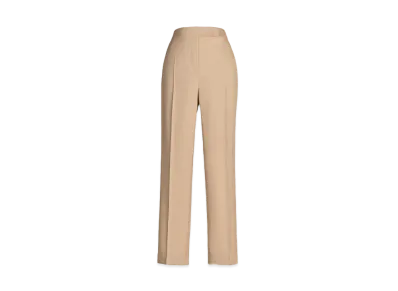 Max Mara Virgin Wool Mohair Slim Pants "Camel"