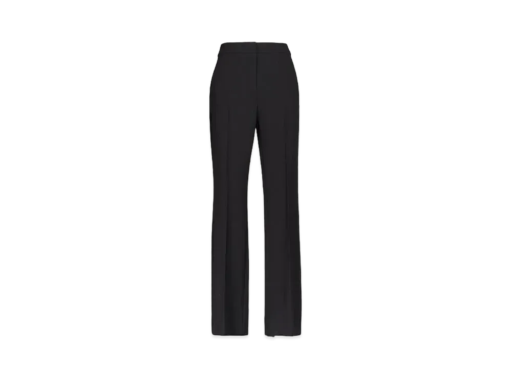Max Mara Onda Wool Crepe Pants "Black"