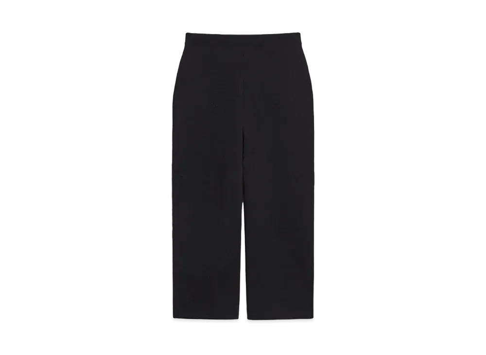 Max Mara Correa Viscose Yarn Cropped Pants "Black"