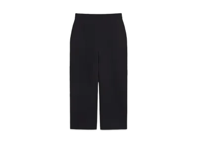 Max Mara Correa Viscose Yarn Cropped Pants "Black"