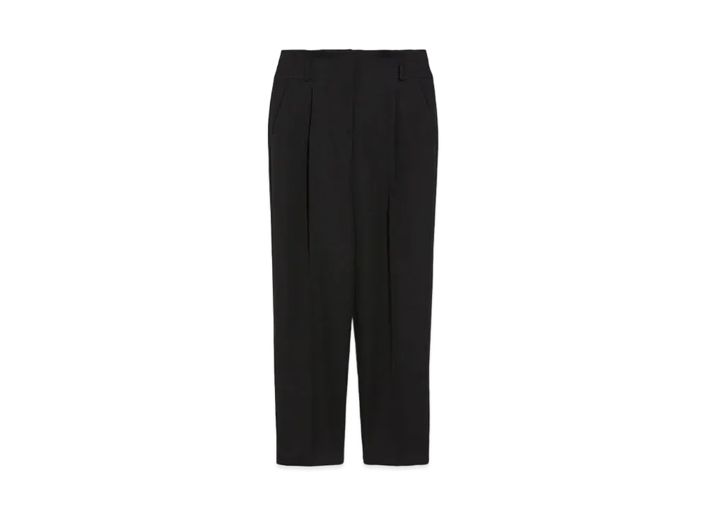 Max Mara Certico Wool Mohair Gabardine Pants "Black"