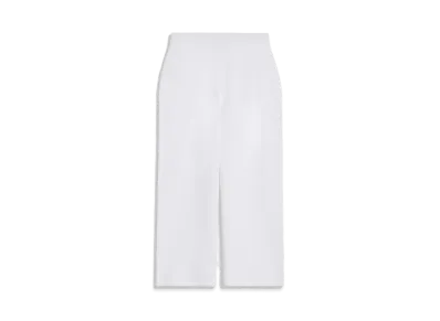Max Mara Correa Viscose Yarn Cropped Pants "Optical Whitening"
