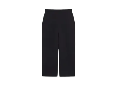 Max Mara Correa Viscose Yarn Cropped Pants "Black"