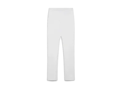Max Mara Danila Cotton Double Face Pants "Optical White"