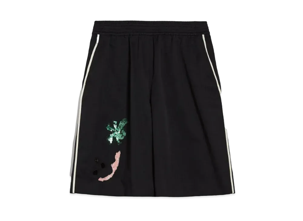 Max Mara Basilio Cotton Gabardine Shorts "Black"