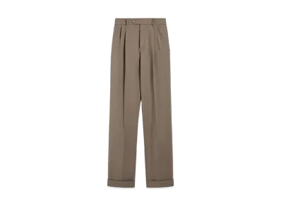 Max Mara Ferito Low Rise Stretch Wool Pants "Turtle Dope"