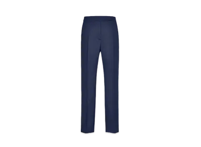 Max Mara Veriello Virgin Wool Mohair Pants "Navy"