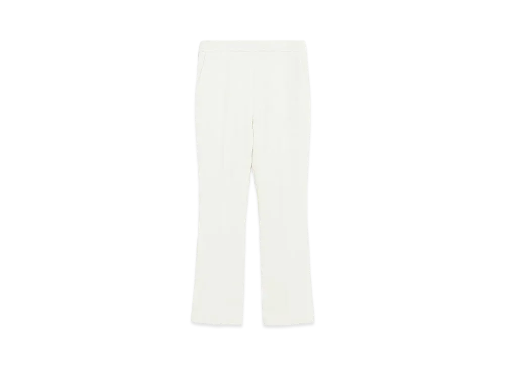Max Mara Nepeta Virgin Wool Stretch Pants "White"