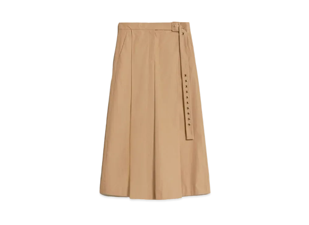 Max Mara Assiro Wide Fit Poplin Pants "Hazelnut Brown"