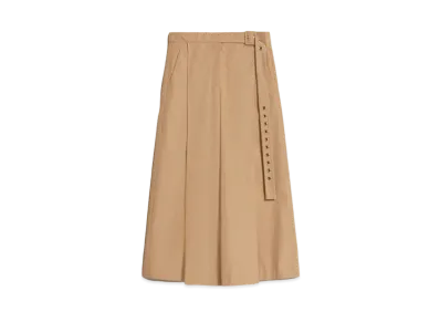 Max Mara Assiro Wide Fit Poplin Pants "Hazelnut Brown"