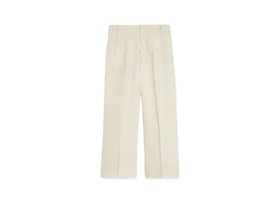Max Mara Salix Linen Canvas Palazzo Pants "Beige"
