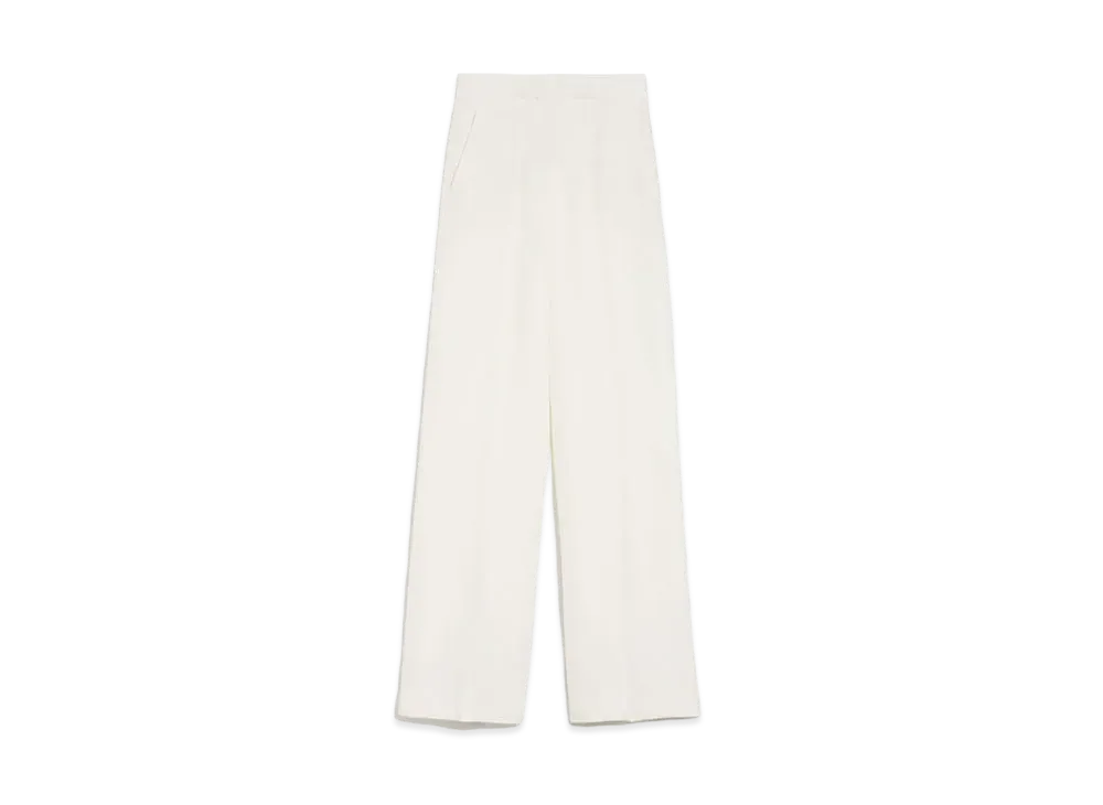 Max Mara Hangal Pure Linen Tailored Pants "Ivory"