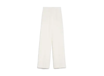 Max Mara Hangal Pure Linen Tailored Pants "Ivory"