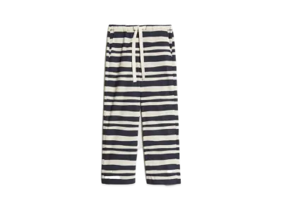 Max Mara Fumetto Cotton Poplin Drawstring Pants "Ultramarine"