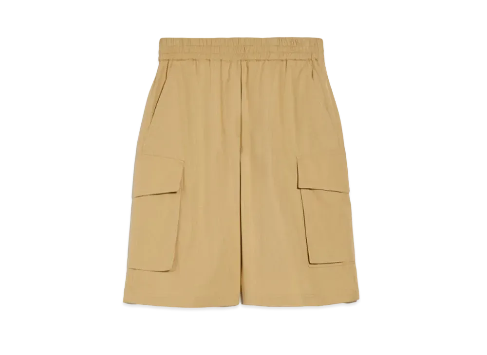 Max Mara Fiida Pure Cotton Poplin Bermuda Pants "Colonial"