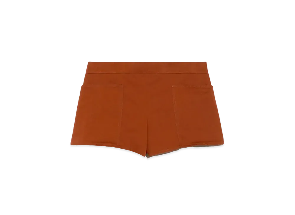 Max Mara Riad Cotton Gabardine Stretch Shorts "Tobacco Brown"