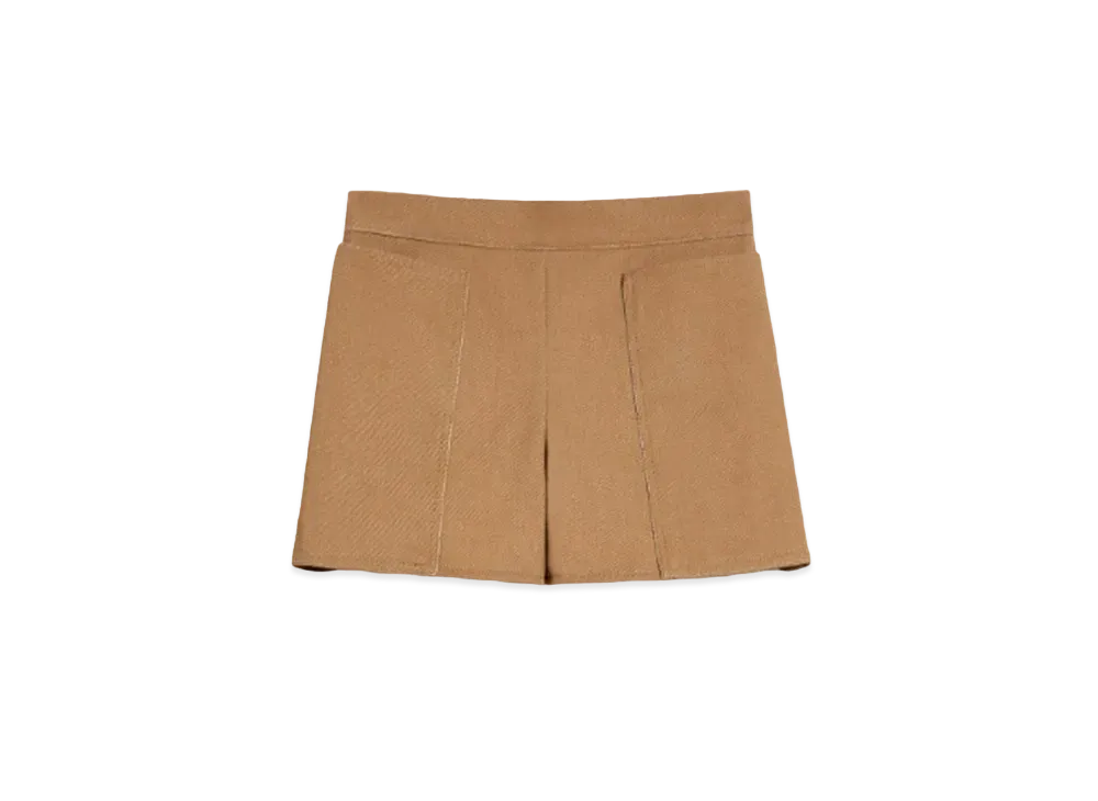 Max Mara Denarro Cotton Drill Shorts "Tobacco Brown"