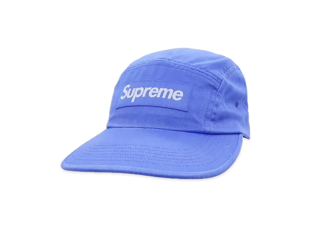 Supreme Washed Chino Twill Camp Cap "Light Royal" (24SS)