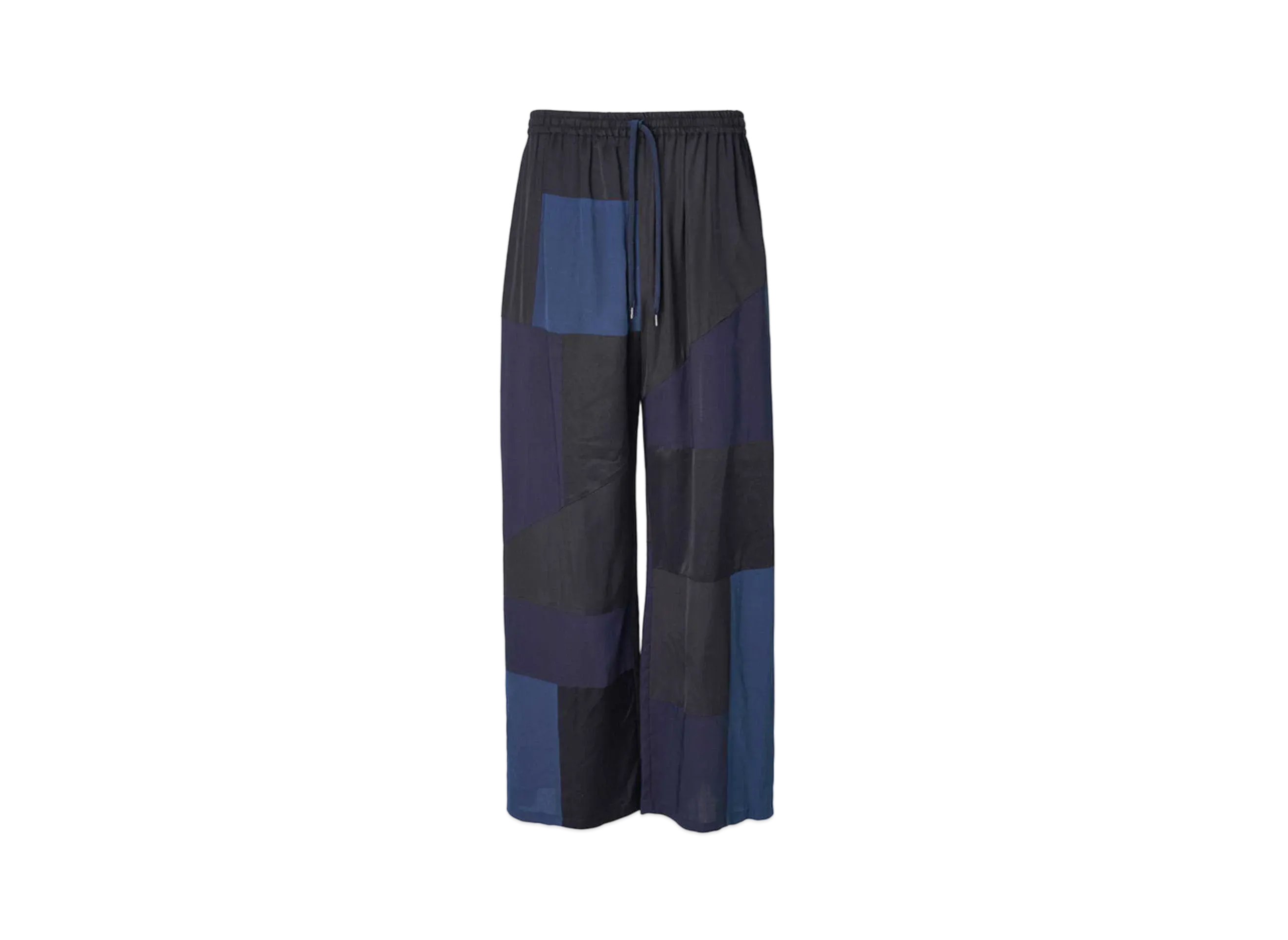 ANREALAGE Panel Patchwork Rayon Pants "Navy"