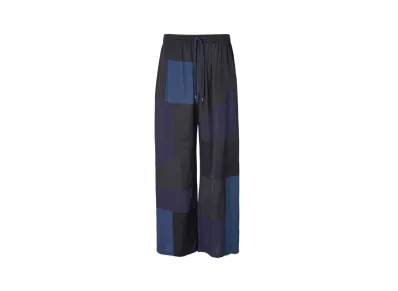 ANREALAGE Panel Patchwork Rayon Pants "Navy"