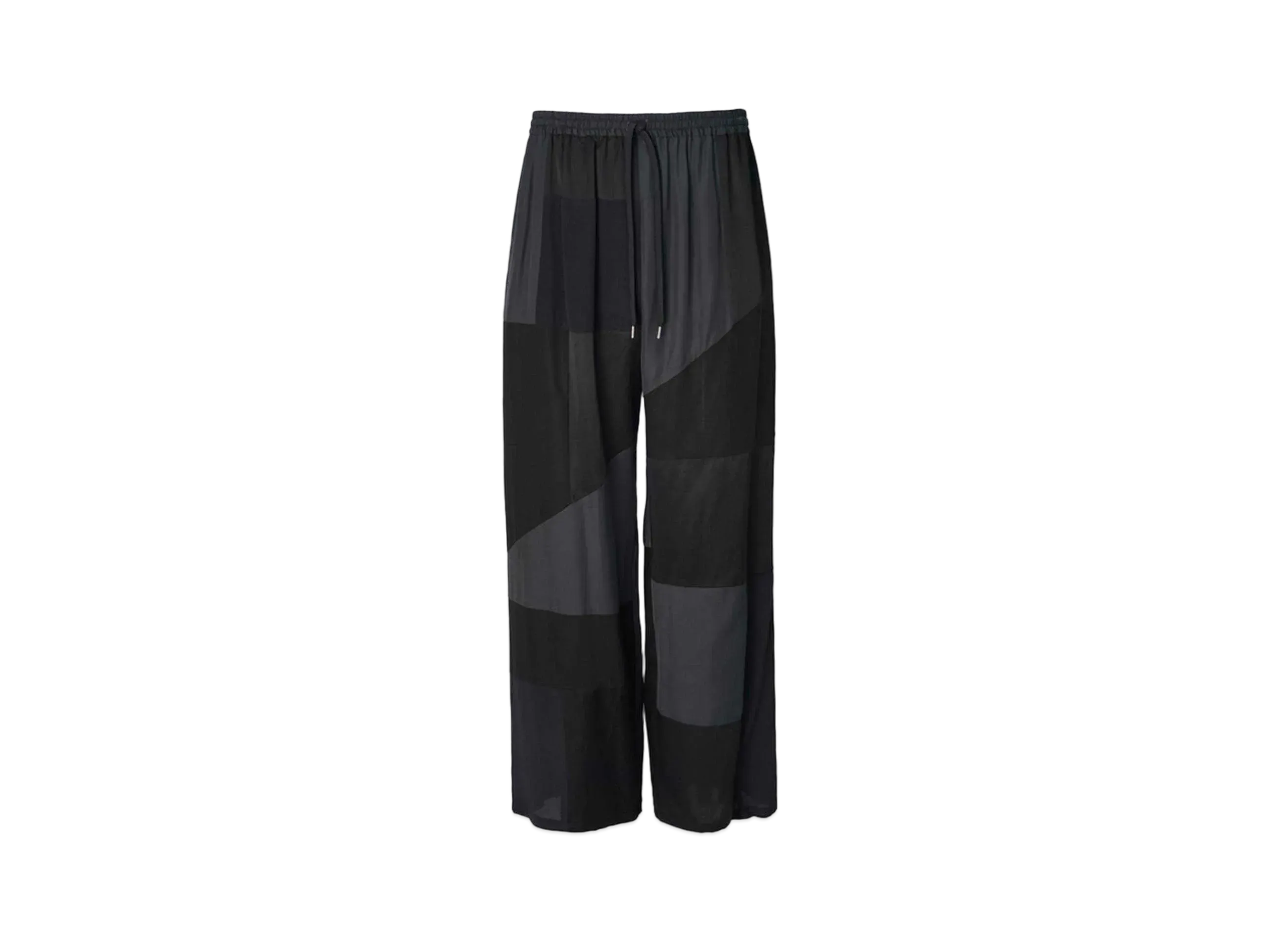 ANREALAGE Panel Patchwork Rayon Pants "Black"