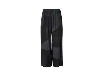 ANREALAGE Panel Patchwork Rayon Pants "Black"