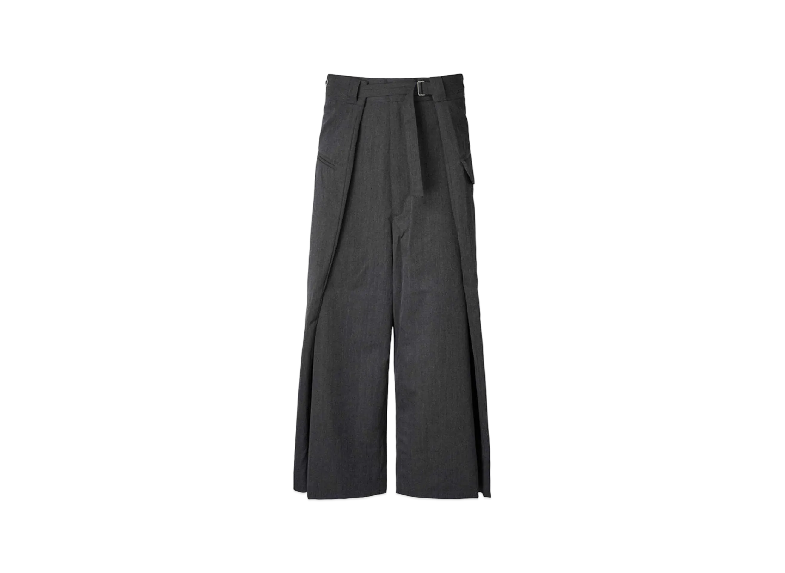 ANREALAGE Wrap Wool Slacks "Gray"