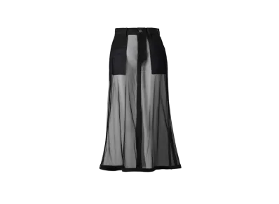 ANREALAGE Invisible Denim Skirt "Black"
